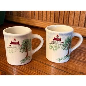 Emerson Creek Pottery Mini Mug Set Bedford VA 2002 Red House Stoneware